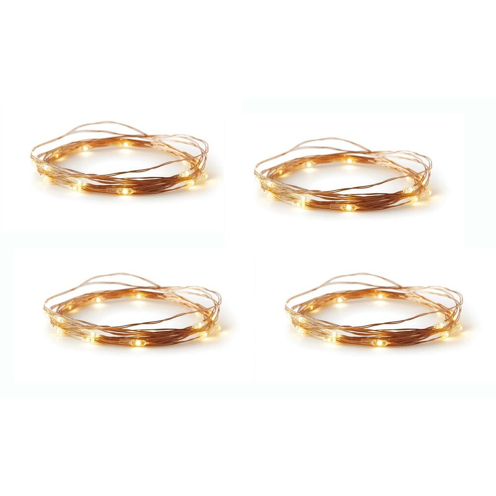 Radiance 4 Pack 7 Feet 20 LED Light Strings Battery Powered‎